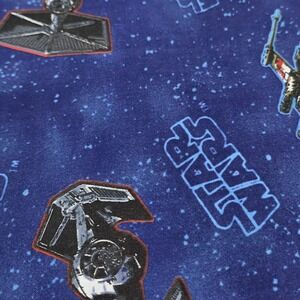 Star Wars 2006 Lucas Film 5540 Blue Animated Cotton Lightweight Fabric Vintage